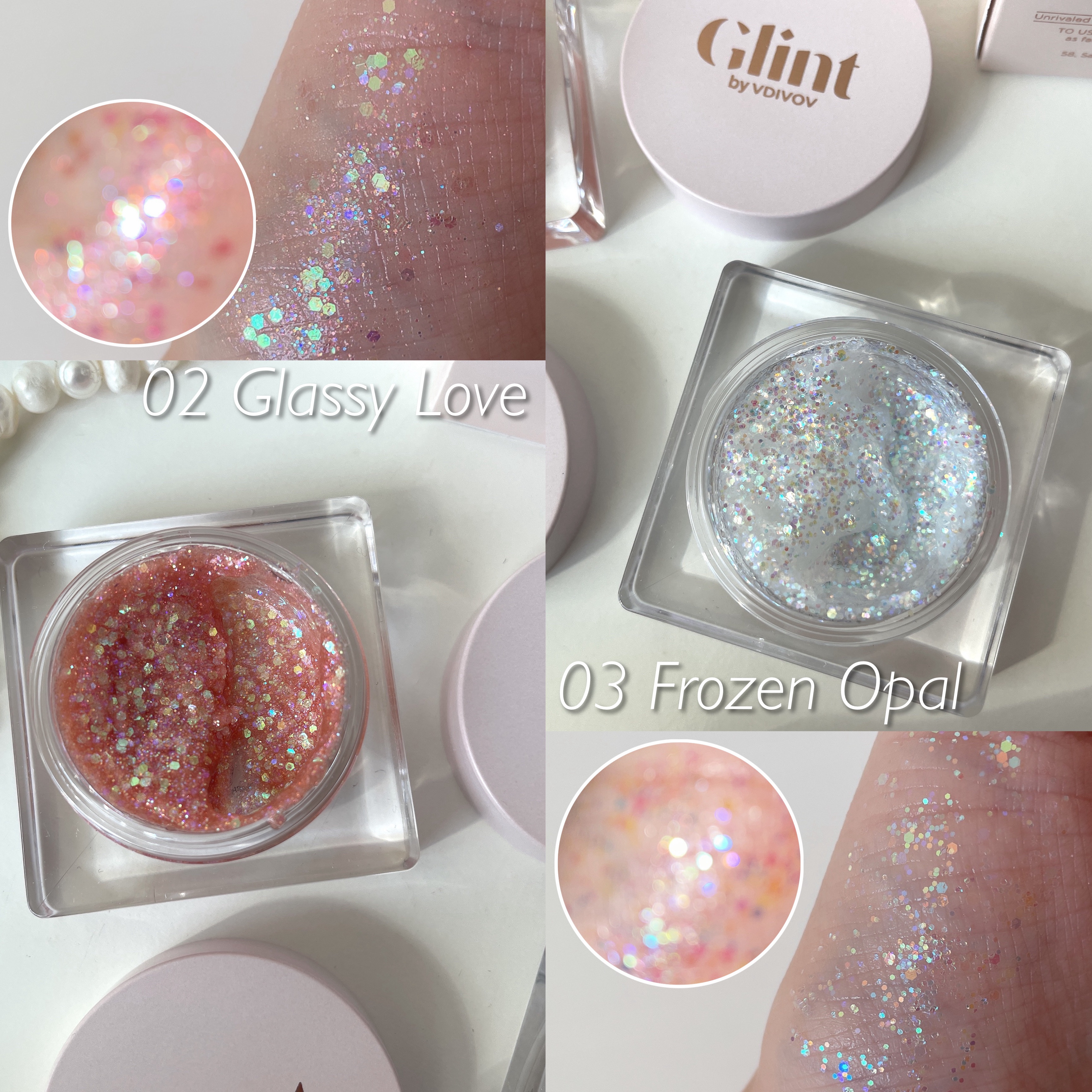 グリッタージェル  02 グラッシーラブ/Glint/グリッターを使ったクチコミ（3枚目）