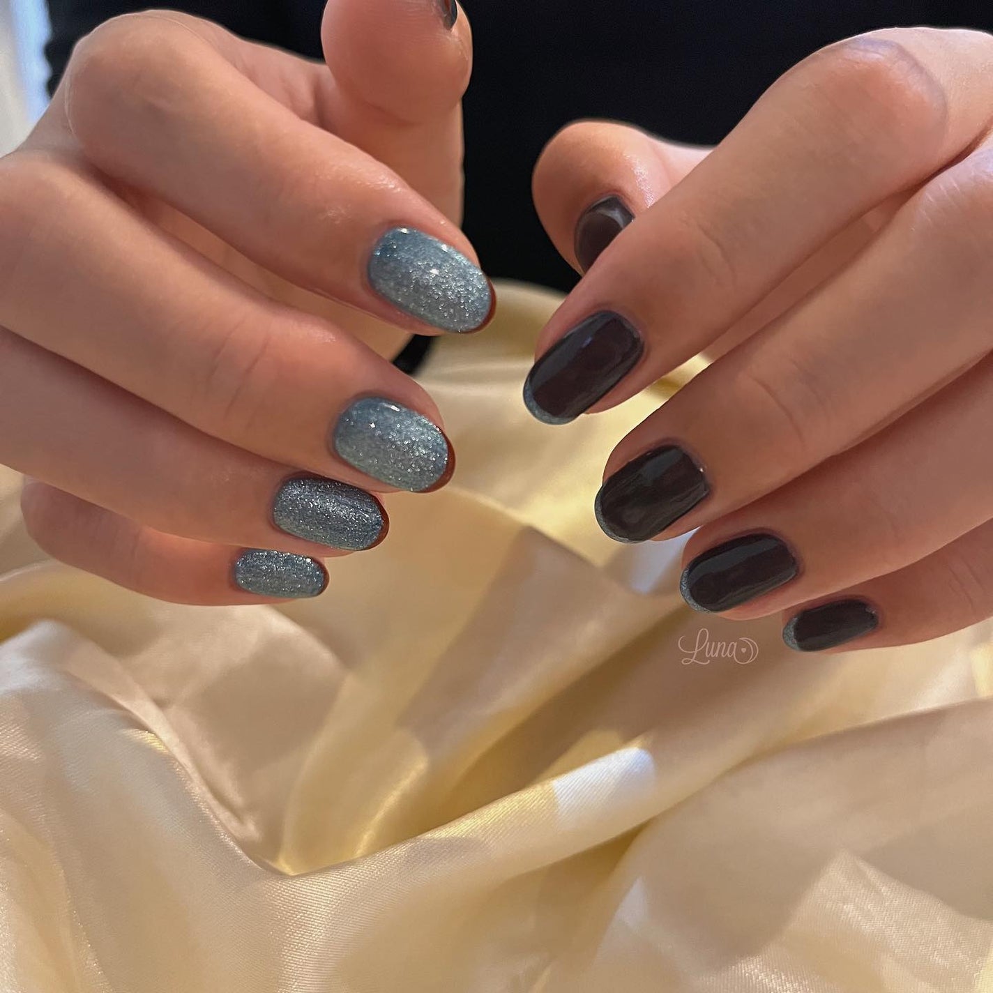 Iuna. Mizuki on LIPS 「.お持ち込みdesign参考に💙#nail#nailstagr..」(2枚目)