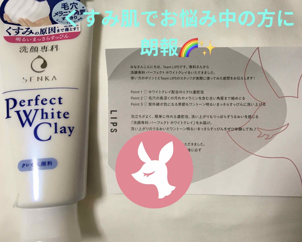 パーフェクトホワイトクレイ/SENKA(専科)/洗顔フォームを使ったクチコミ(1枚目)