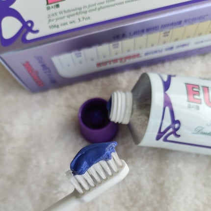 ホワイトパープル歯みがき ピーチフローラルミントの香り/EUTHYMOL/歯磨き粉を使ったクチコミ(2枚目)