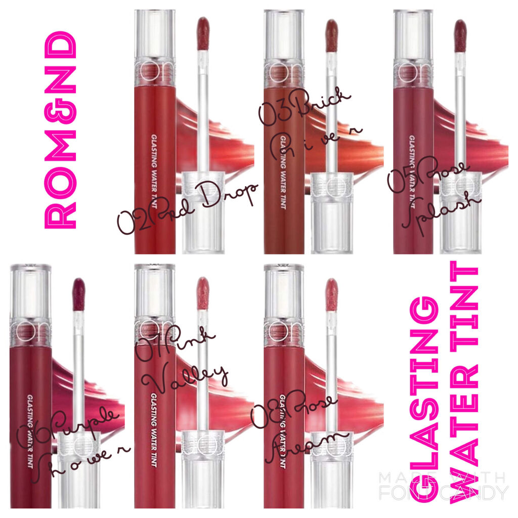 グラスティングウォーターティント/rom&nd/リップティントを使ったクチコミ（1枚目）