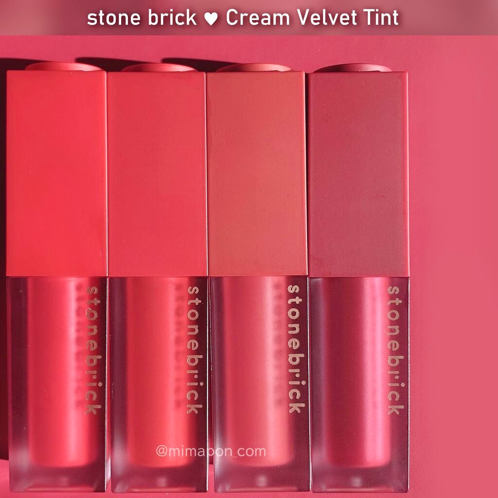 クリームベルベットティント/STONEBRICK/リップティントを使ったクチコミ(6枚目)