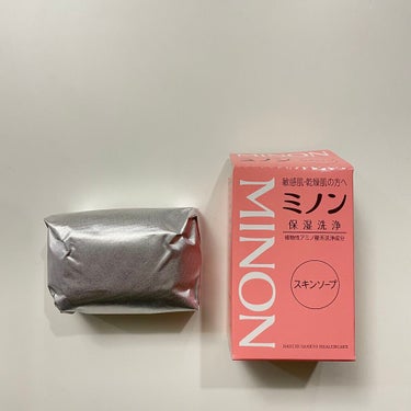 ミノン ミノンスキンソープのクチコミ「🧼ミノンスキンソープ🧼
薬局で700円前後で売ってます🌱
(私は660円で買いました)

簡単.....」（2枚目）