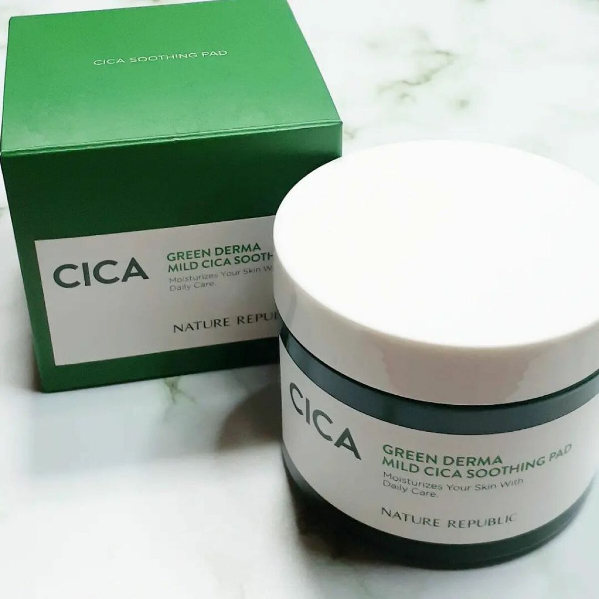グリーンダーマCICAエッセンシャルパッド/ネイチャーリパブリック/トナーパッドを使ったクチコミ（1枚目）