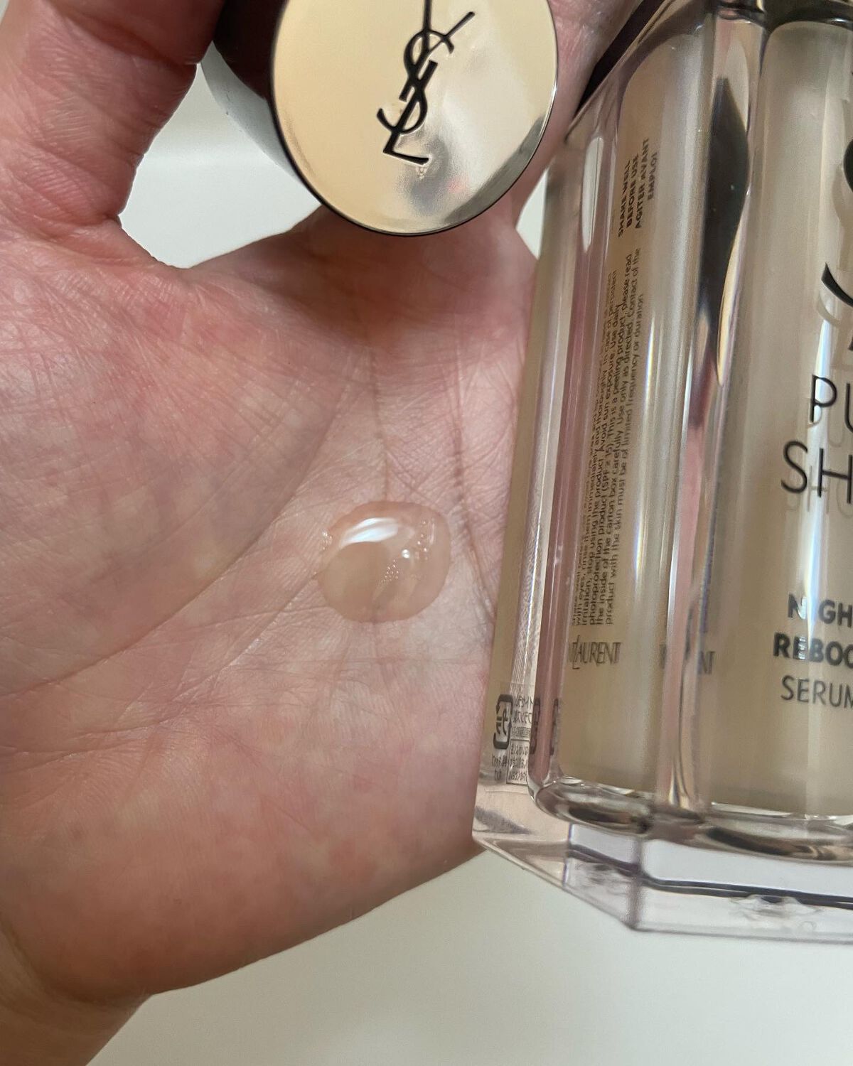 ピュアショット ナイト リチャージセラム/YVES SAINT LAURENT BEAUTE/美容液を使ったクチコミ（3枚目）