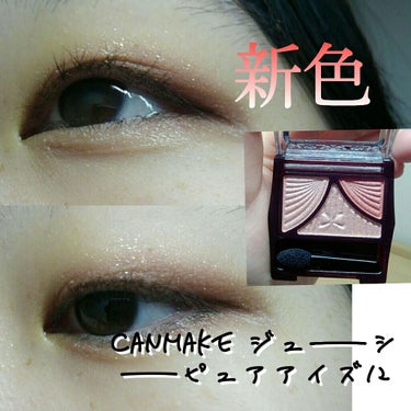 CANMAKE ジュ―シ―ピュアアイズ12新色
濡れているようなつや感✨






▼CANMAKE ジュ―シ―ピュアアイズ12
　　　　　　　　　　　600円+税


パレット左側から、

ベ―スに