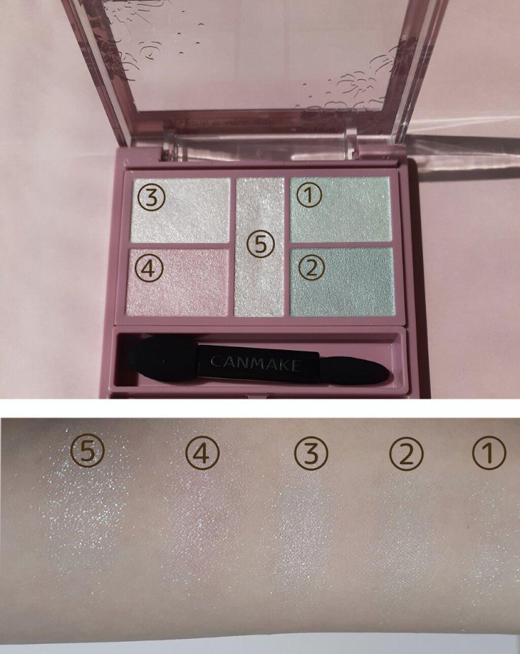 パーフェクトスタイリストアイズ 27 フルーツジェラート（限定容器）/キャンメイク/アイシャドウパレットを使ったクチコミ（2枚目）