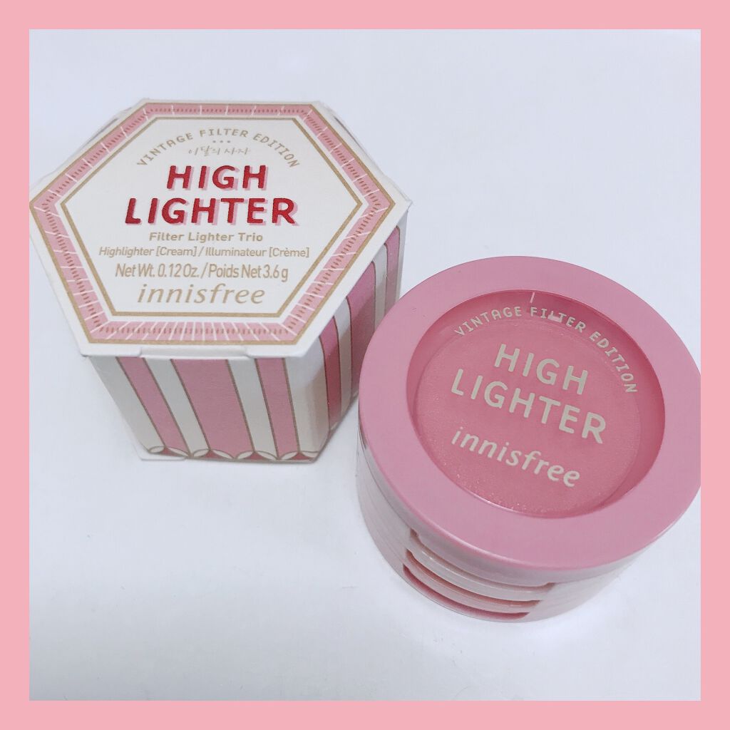 フィルター ハイライター トリオ Vintage Filter Edition/innisfree/クリームハイライトを使ったクチコミ（1枚目）