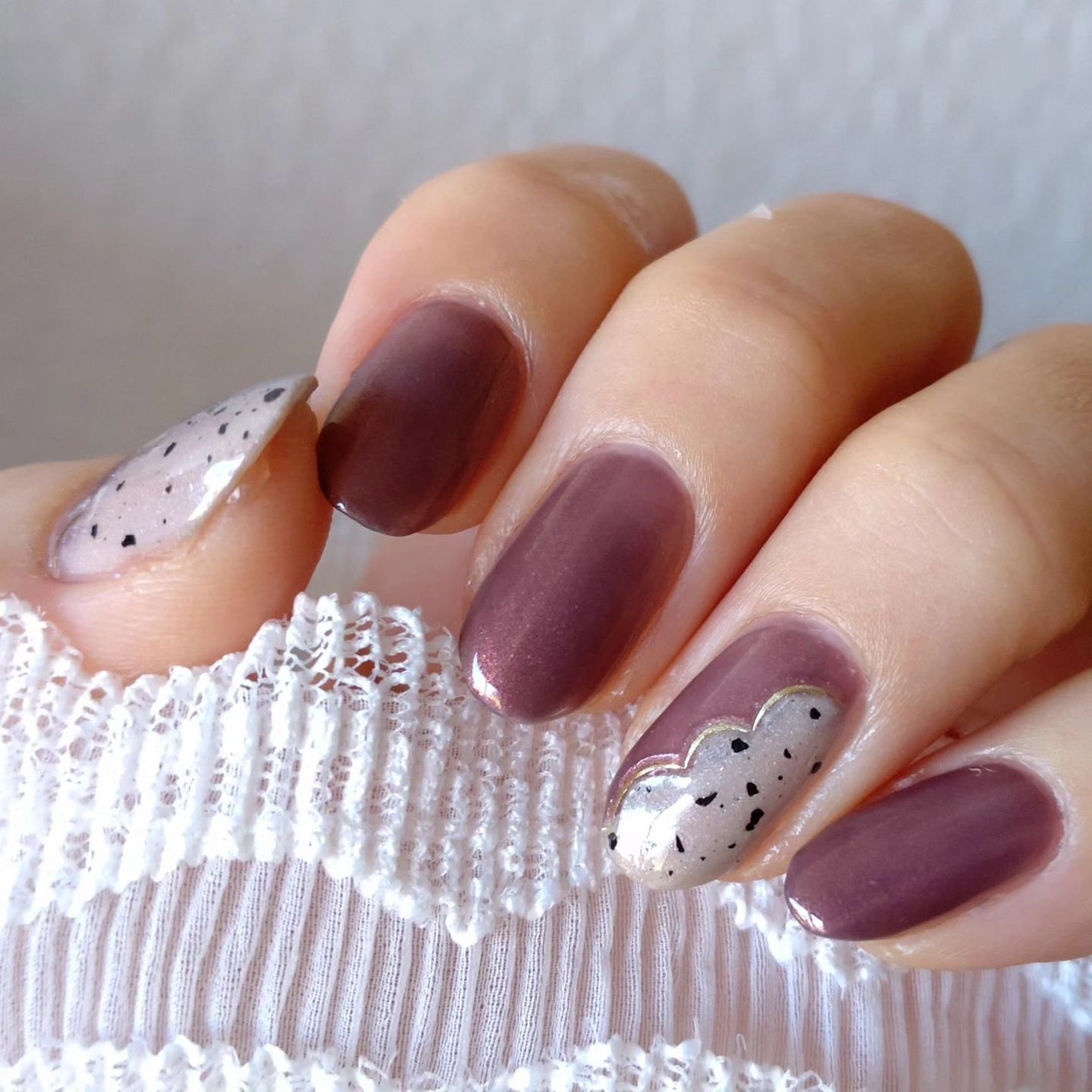 ミルクティ on LIPS 「✴✴#秋色ダルメシアンネイル💖✴ずっとやりたかったダルメシアン..」(5枚目)