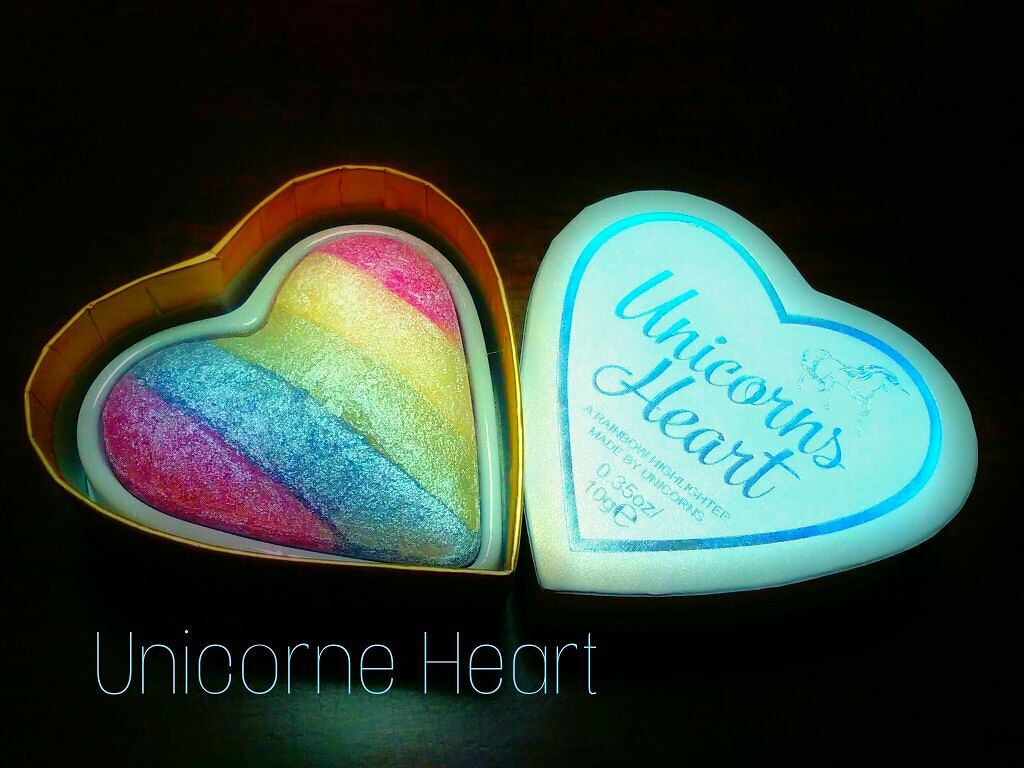 ハートハイライター ユニコーンハート/MAKEUP REVOLUTION/パウダーハイライトを使ったクチコミ（2枚目）