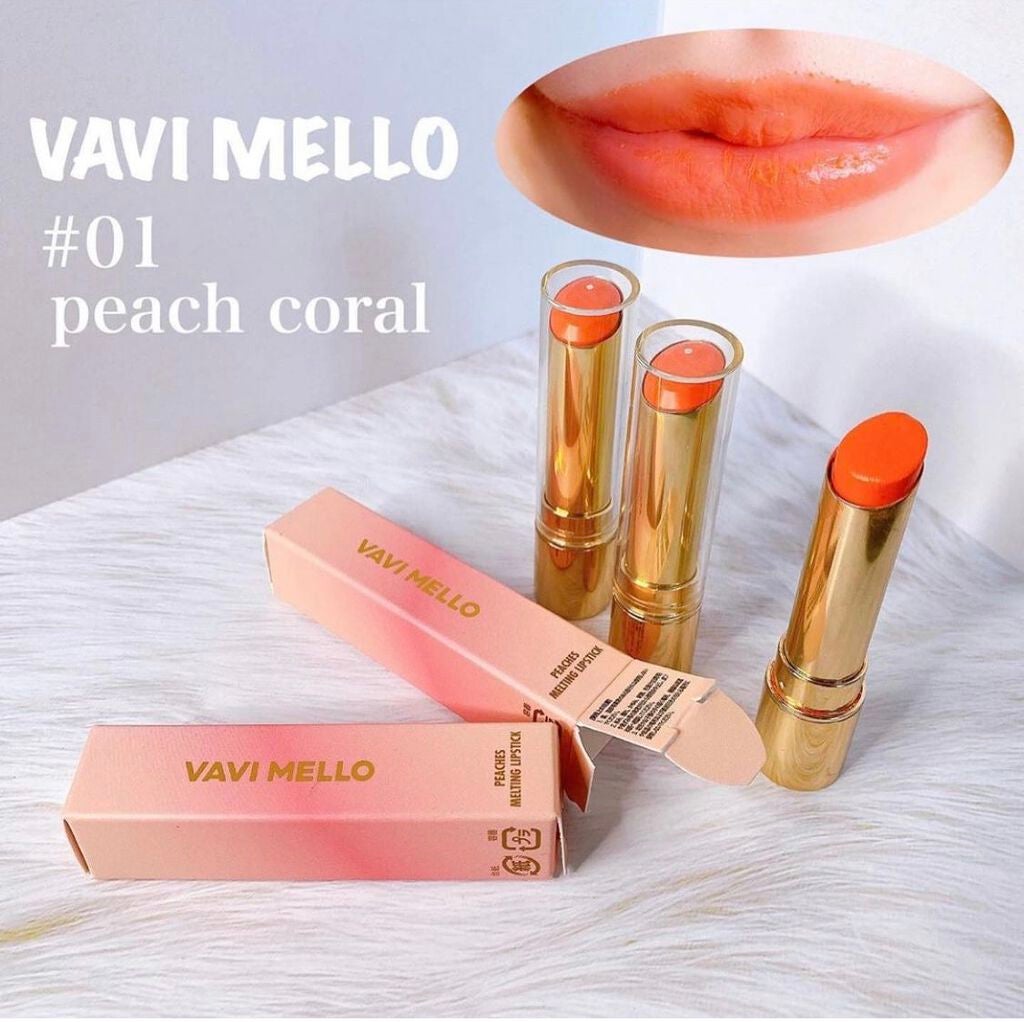 ピーチズ メルティング リップスティック/VAVI MELLO/口紅を使ったクチコミ(1枚目)