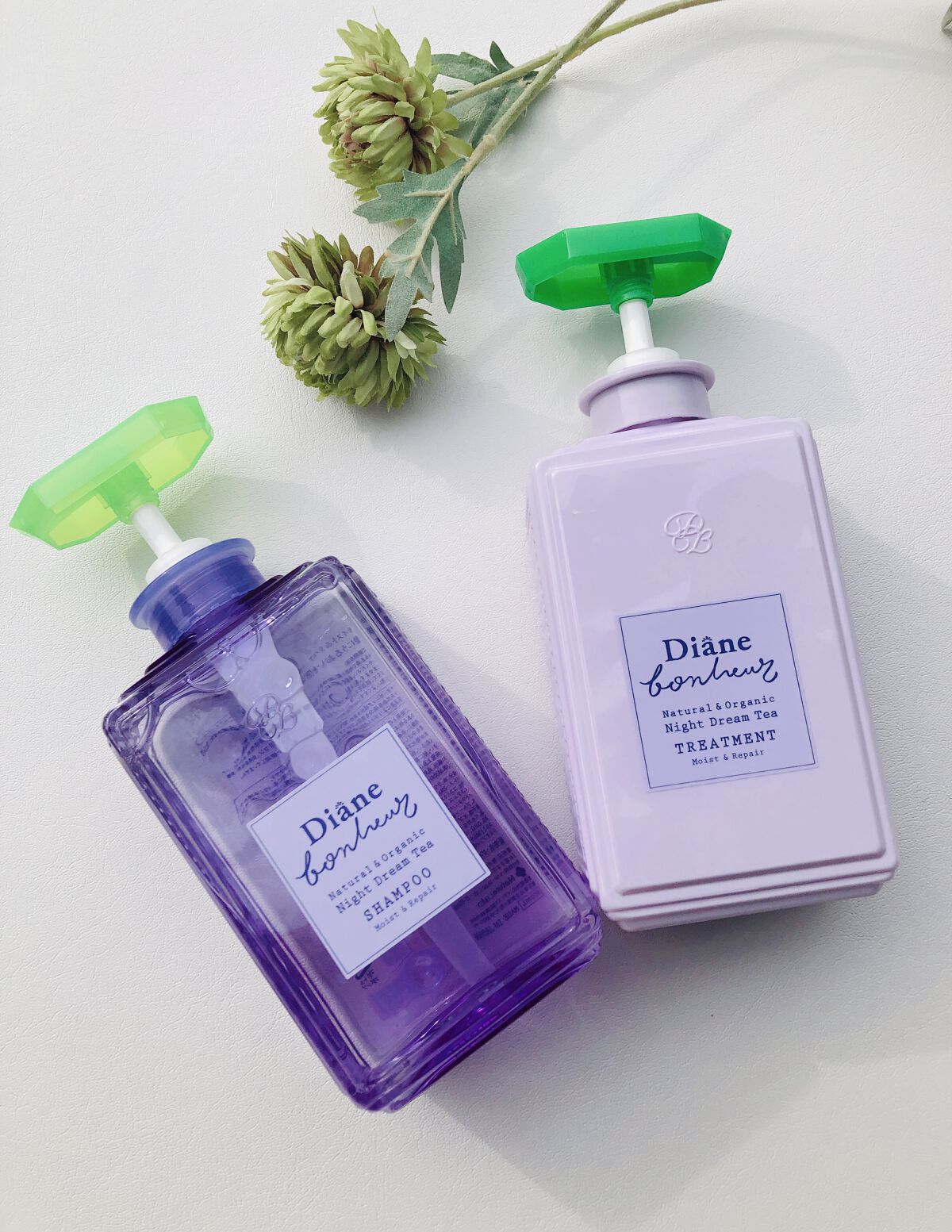 ダイアンボヌール モイスト＆リペア シャンプー/トリートメント ナイトドリームティーの香り/ダイアン/市販シャンプーを使ったクチコミ（1枚目）