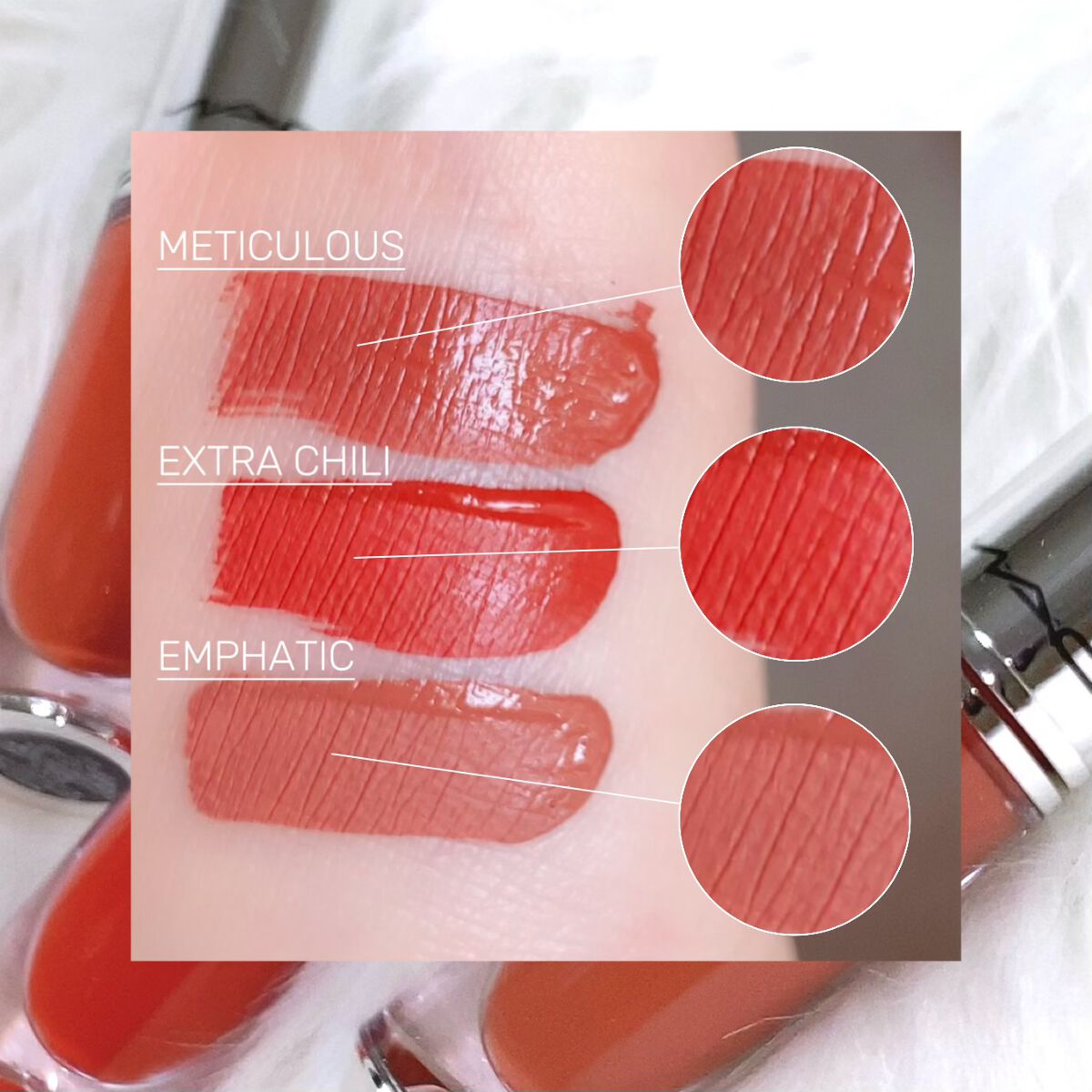 M·A·C ロックド キス インク リップカラー エクストラ チリ（ウォーム ブリック レッド）/M・A・C/口紅を使ったクチコミ（2枚目）