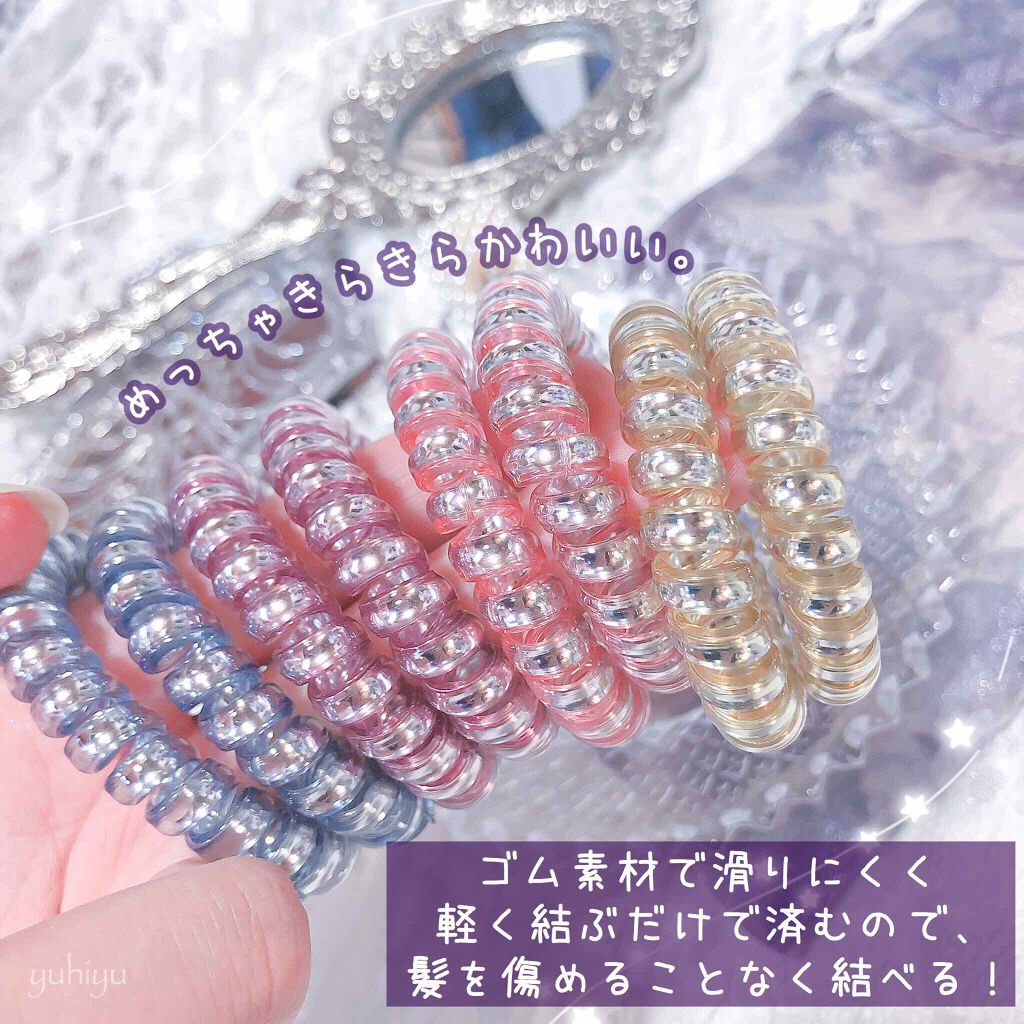 ゆうひちゃん/絵描き on LIPS 「<かわいくヘアケア・ヘアアレンジ>🍒しまむらねじねじヘアゴム価..」(2枚目)