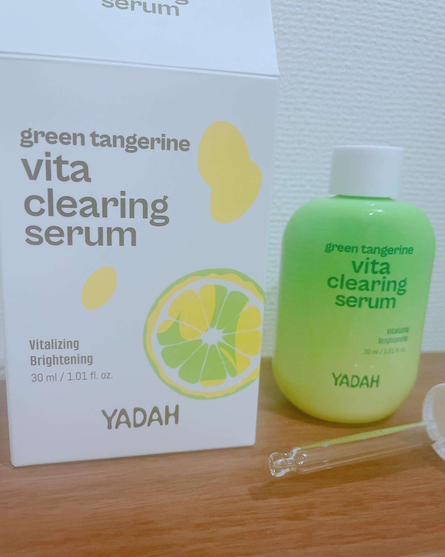 青みかんビタセラム/YADAH/美容液を使ったクチコミ（1枚目）