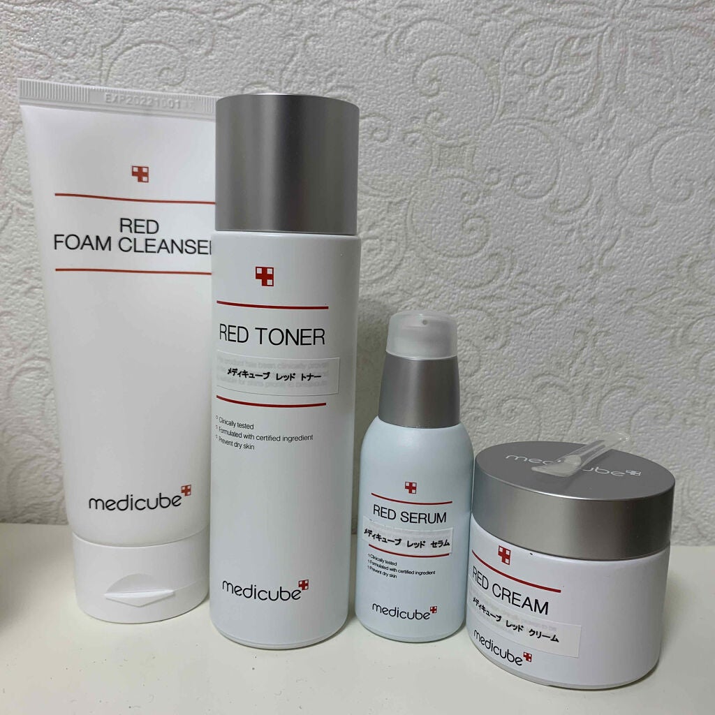 レッドクレンジングフォーム/MEDICUBE/洗顔フォームを使ったクチコミ(2枚目)