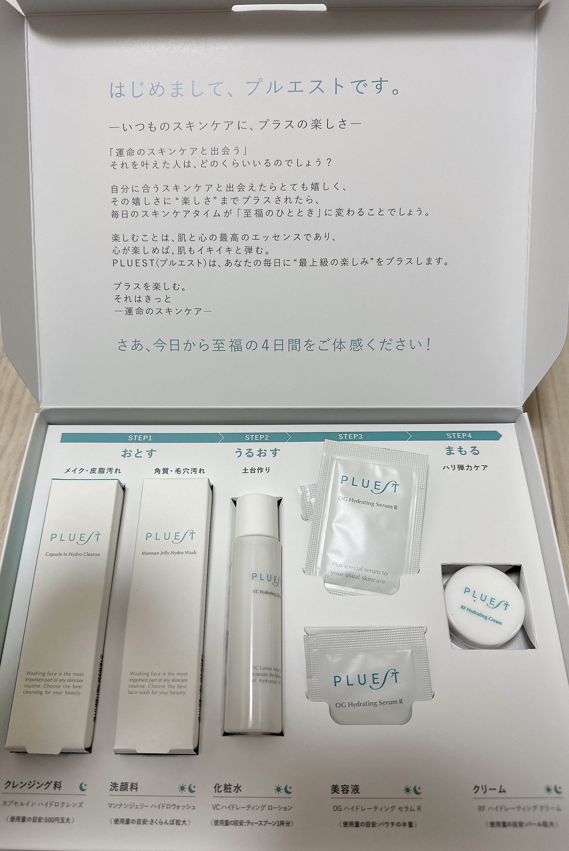 集中トライアル 5点セット/PLUEST/スキンケアキットを使ったクチコミ（1枚目）