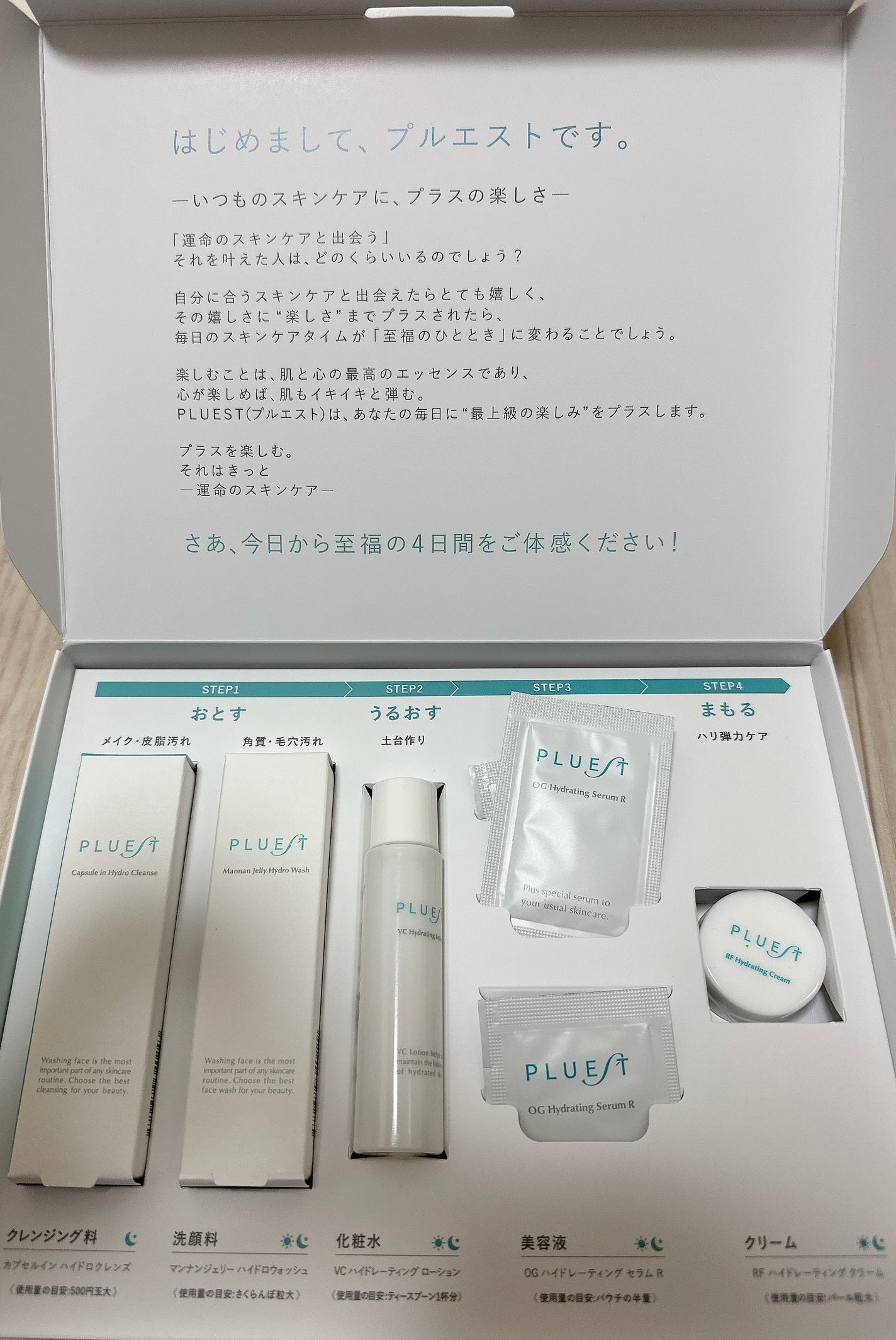 集中トライアル 5点セット/PLUEST/スキンケアキットを使ったクチコミ(1枚目)