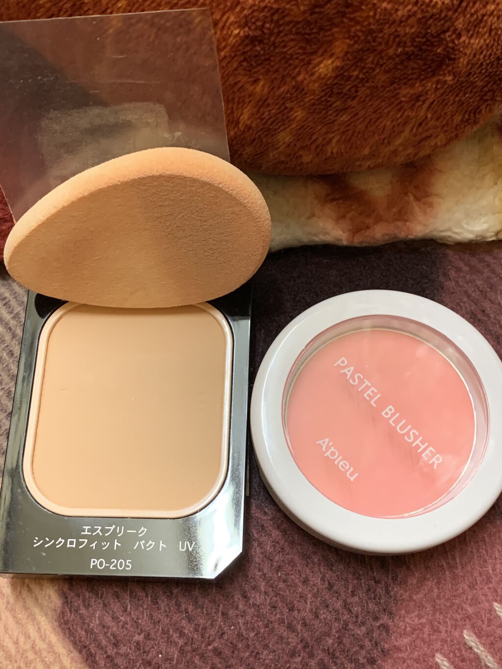 シンクロフィット パクト UV PO-205 ピンクオークル/ESPRIQUE/パウダーファンデーションを使ったクチコミ（1枚目）