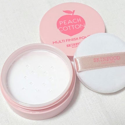 ピーチコットン マルチフィニッシュパウダー/SKINFOOD/ルースパウダーを使ったクチコミ(2枚目)
