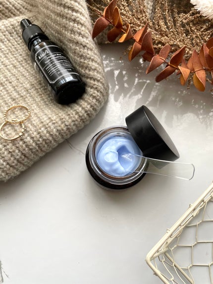 ミッドナイトブルーカーミングクリーム/Klairs/フェイスクリームを使ったクチコミ(4枚目)