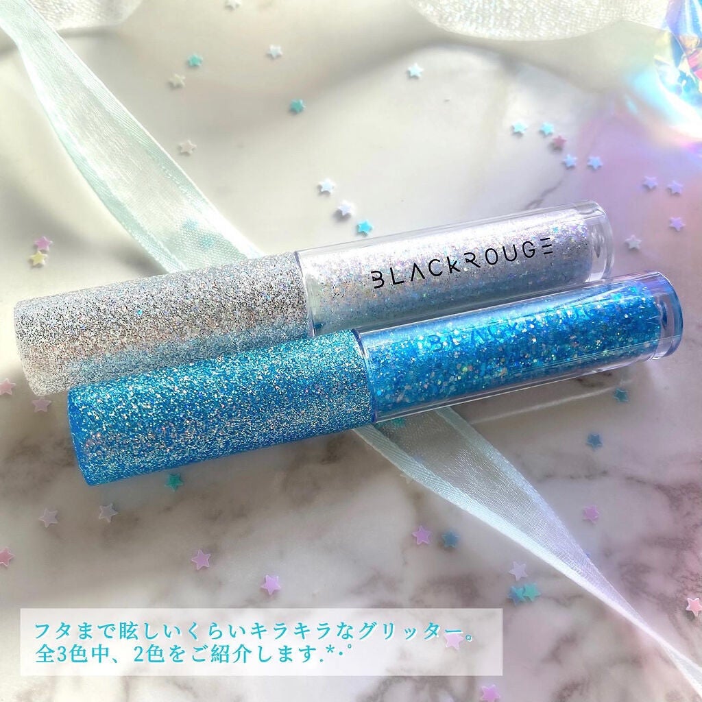 パールブリー アイグリッター トライアングル/BLACK ROUGE/グリッターを使ったクチコミ(4枚目)