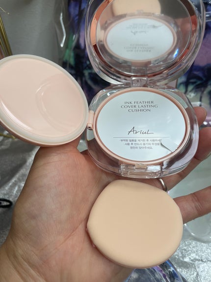 アリウル インクフェザーカバーラスティングクッション/Ariul/クッションファンデーションを使ったクチコミ(4枚目)