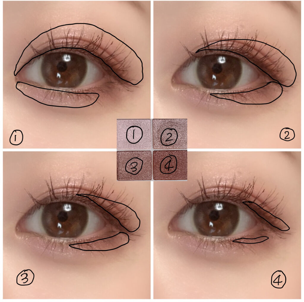 シルキースフレアイズ/キャンメイク/アイシャドウパレットを使ったクチコミ（3枚目）