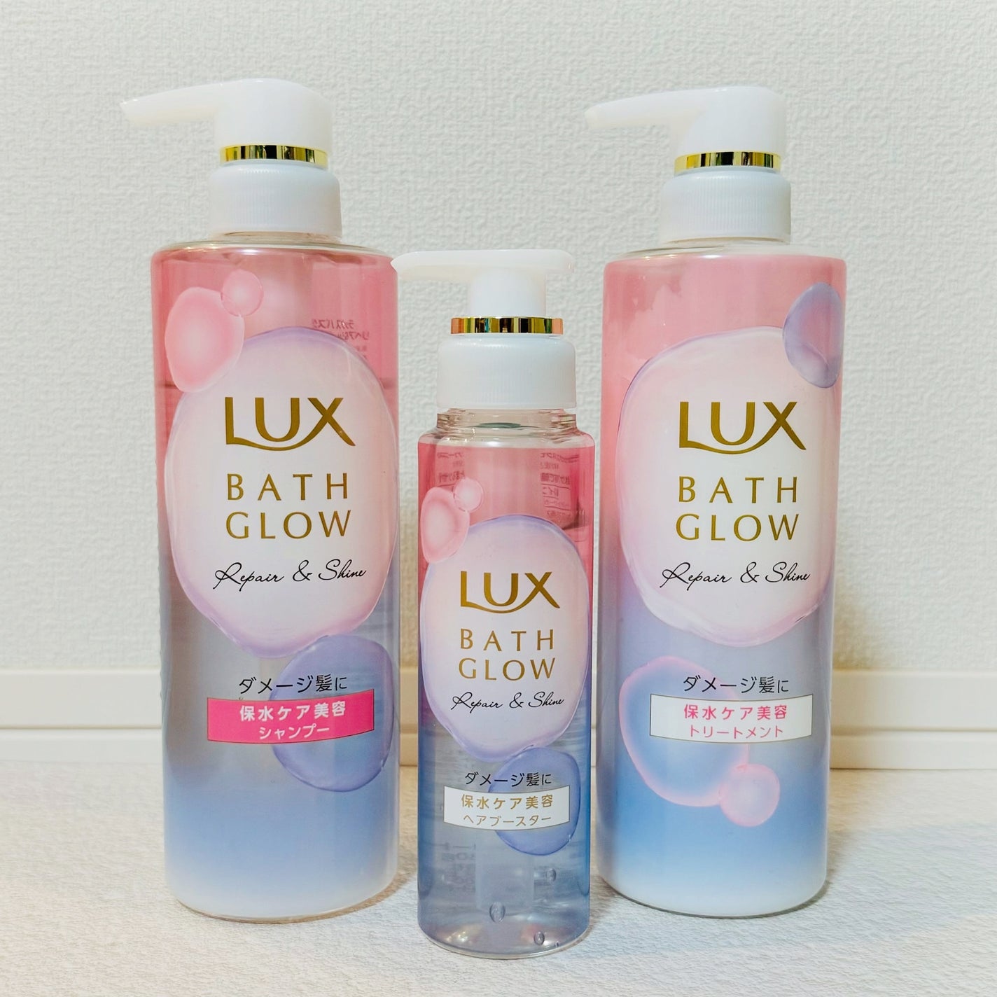 バスグロウ リペア&シャイン シャンプー/トリートメント/LUX/シャンプー・コンディショナーを使ったクチコミ(1枚目)