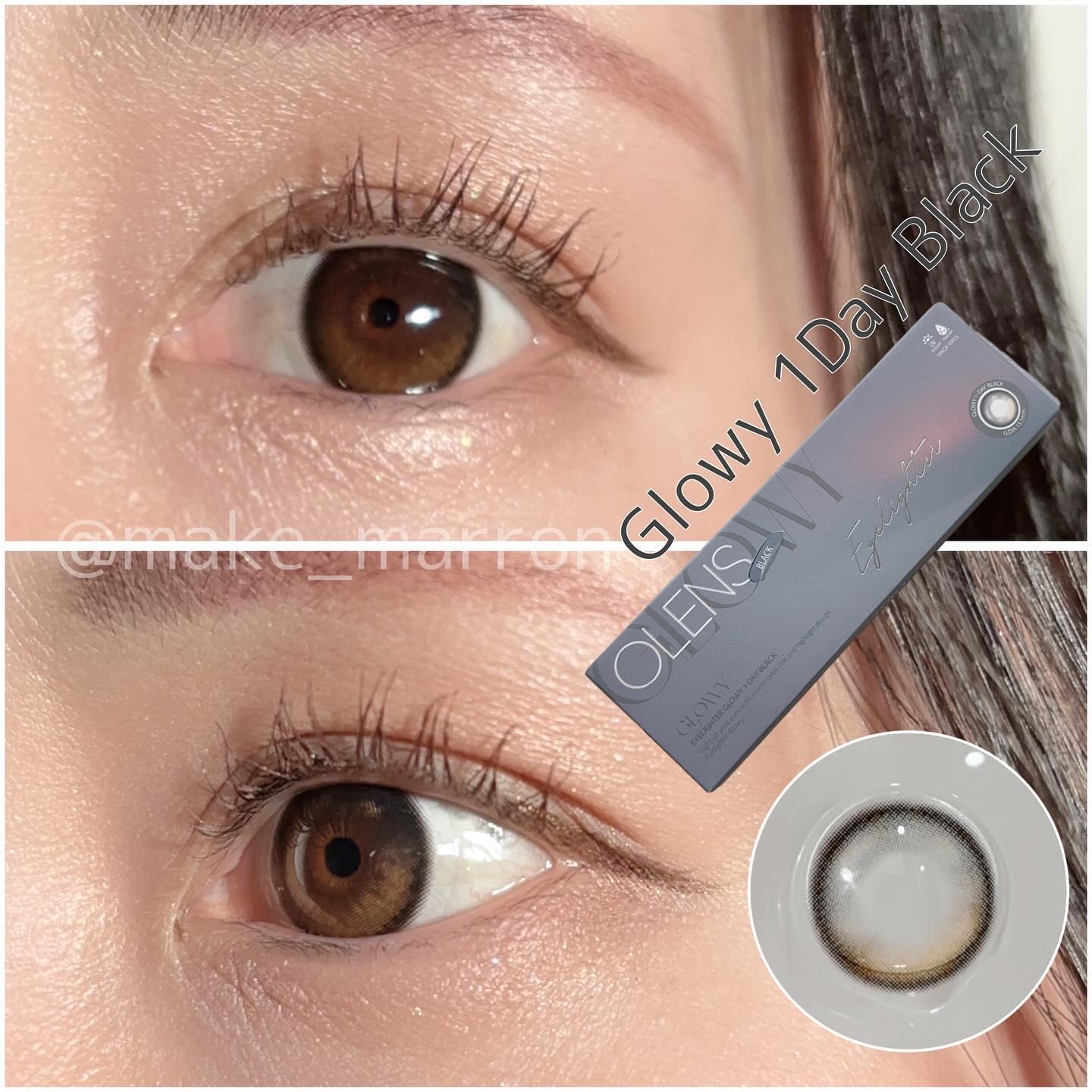 Glowy 1day/OLENS/ワンデー（１DAY）カラコンを使ったクチコミ（1枚目）