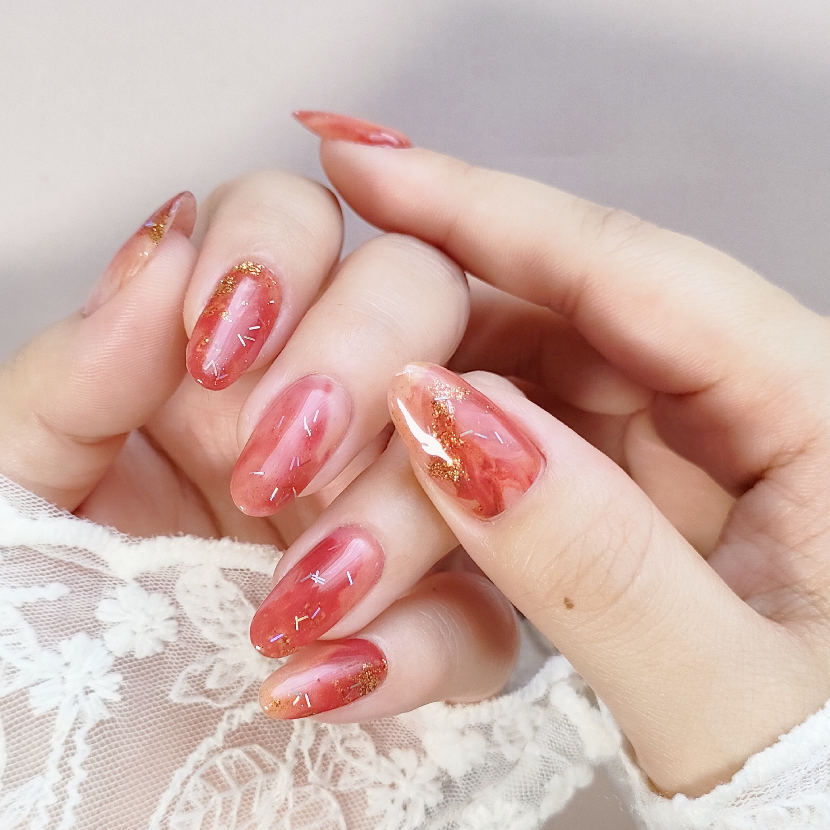 貼って固めるジェルネイルシール｜Ururilaの口コミ - 今週のネイル