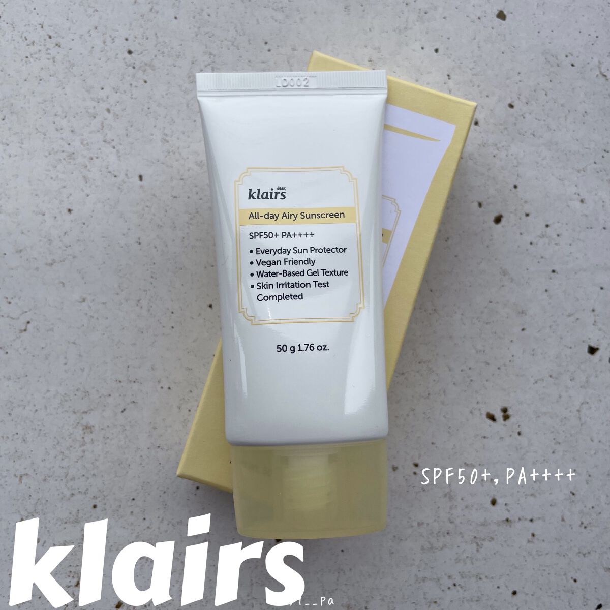 All-day エアリーサンスクリーン50g/Klairs/日焼け止めクリームを使ったクチコミ（1枚目）