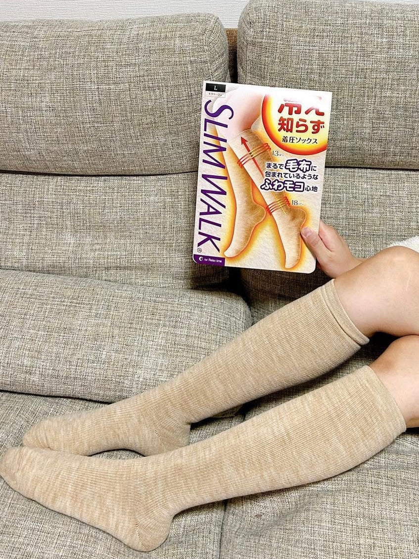 スリムウォーク 美脚あったかタイツ なめらかタッチ/SLIMWALK/着圧ソックス・レギンスを使ったクチコミ(3枚目)