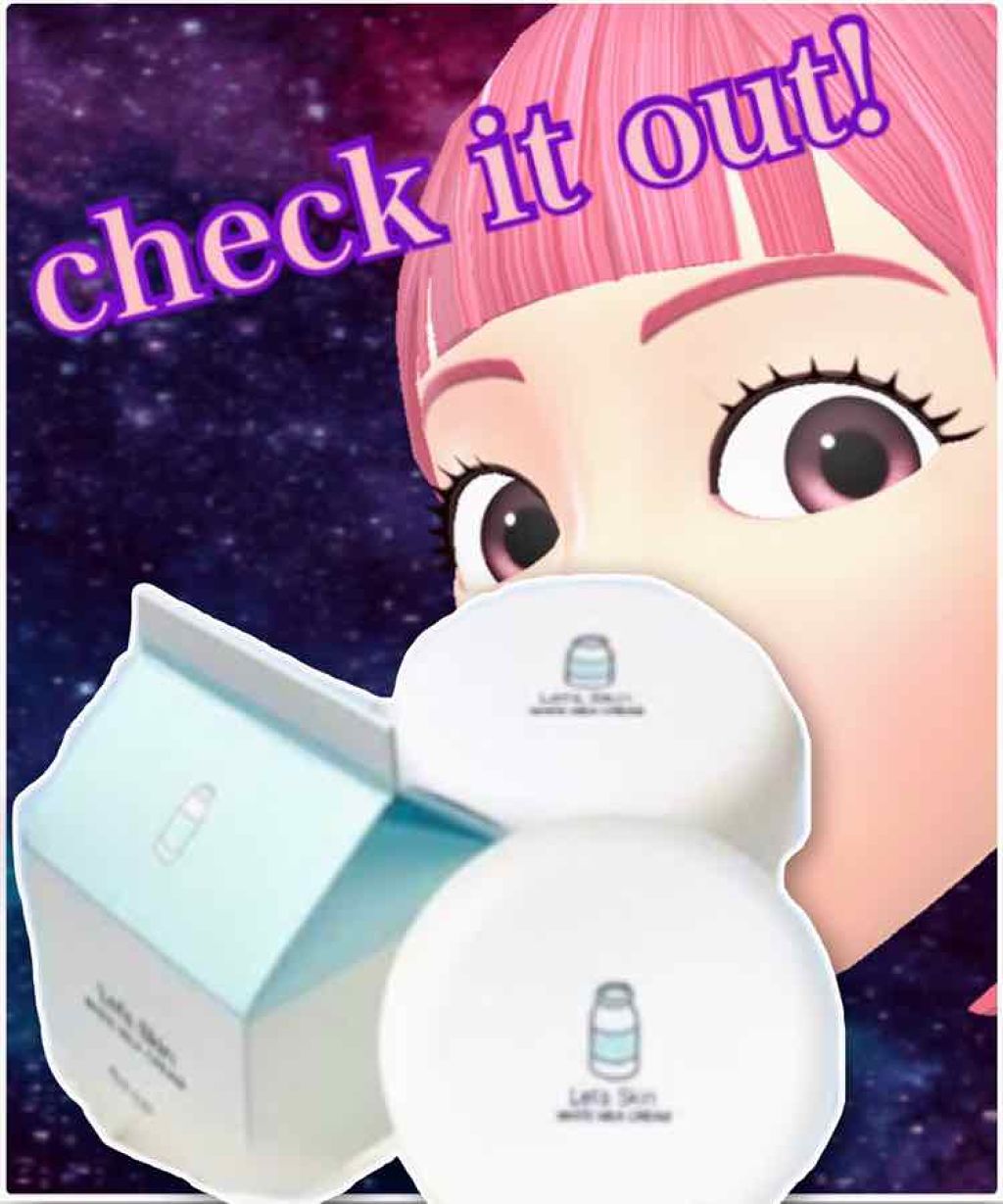 レッツスキン ホワイト ミルククリーム/SHINBEE JAPAN /フェイスクリームを使ったクチコミ（1枚目）