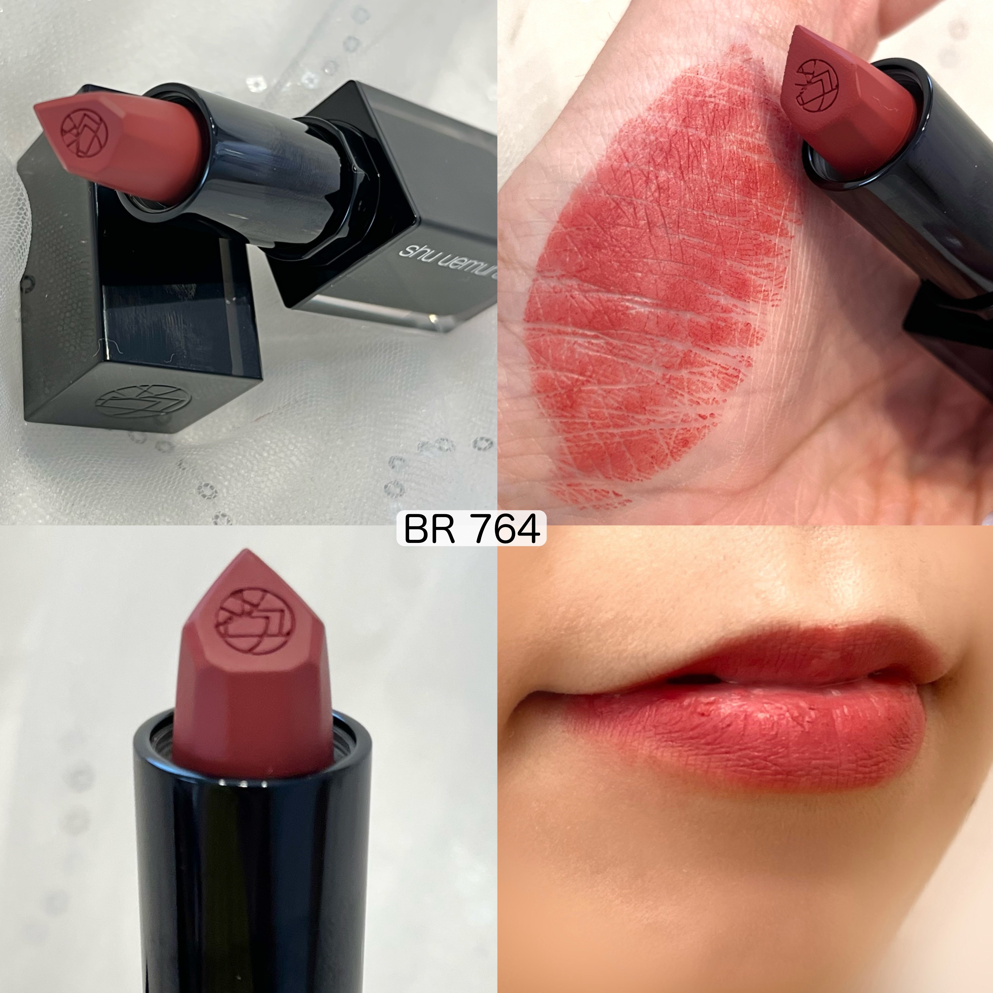 キヌ ルージュ マット BR 764/shu uemura/口紅を使ったクチコミ（2枚目）