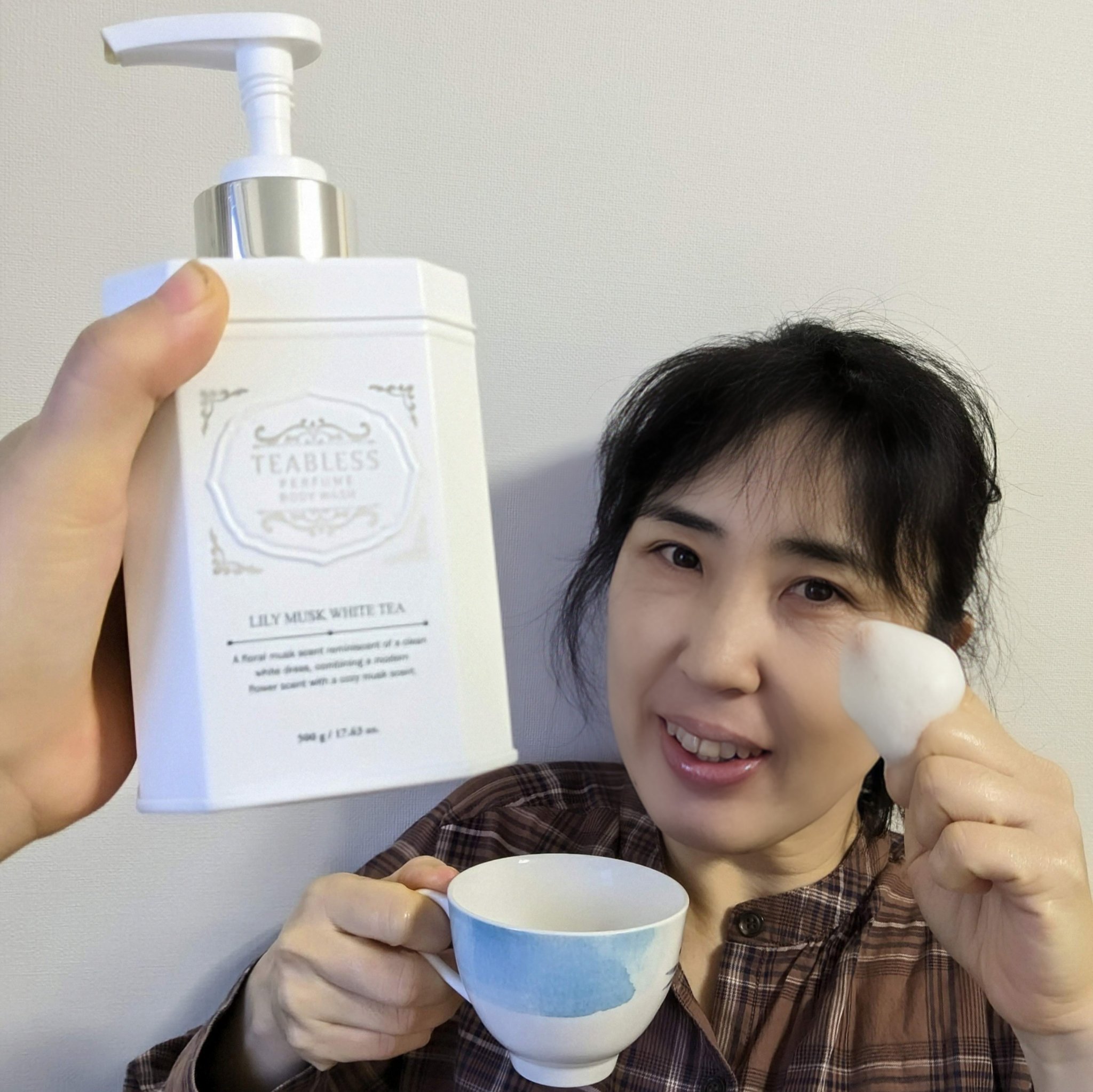 パフュームボディウォッシュ リリームスクホワイトティー/TEABLESS/ボディソープを使ったクチコミ（3枚目）