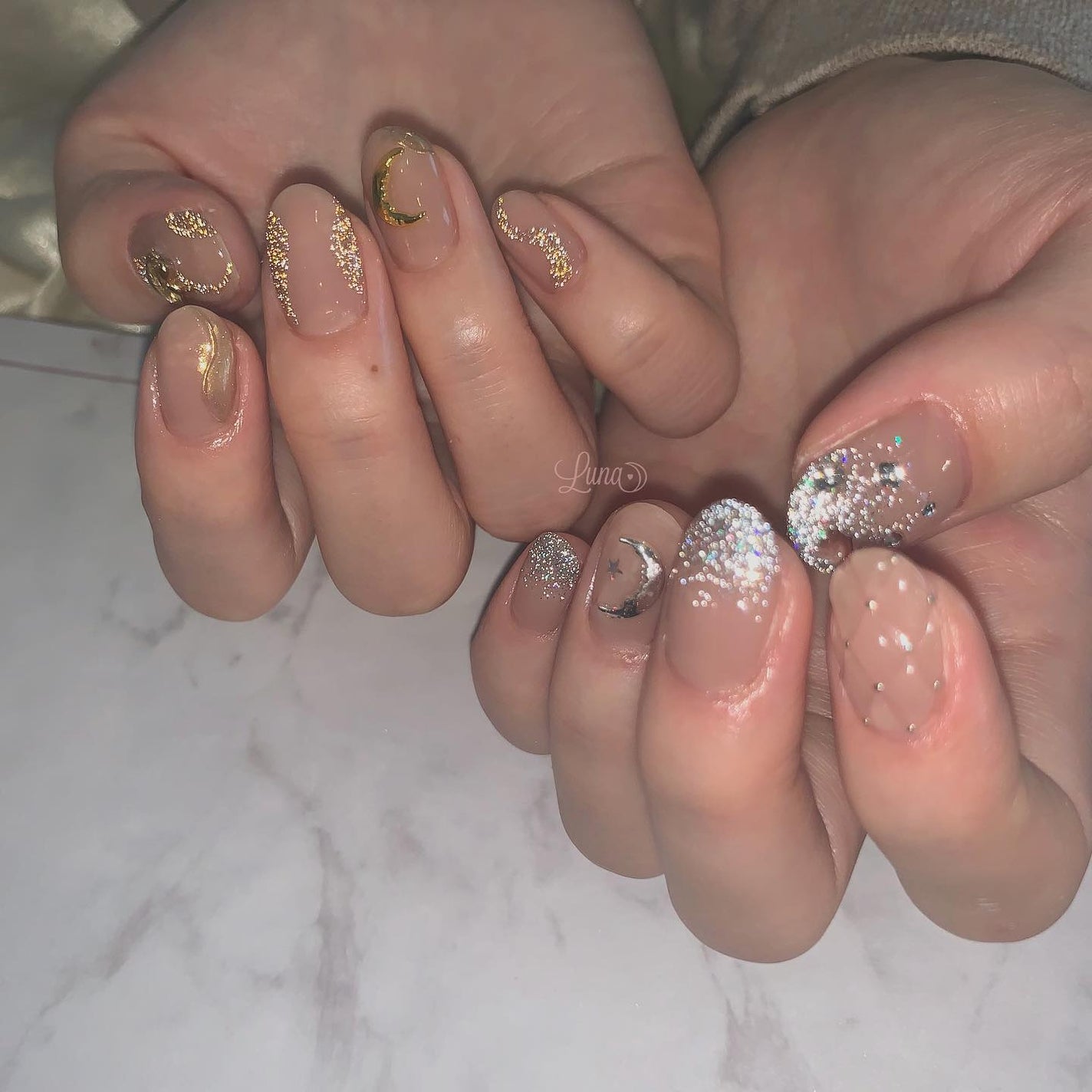 Iuna. Mizuki on LIPS 「.過去の施術デザインから🌙スペシャルプラン♡♡#nail#na..」(2枚目)