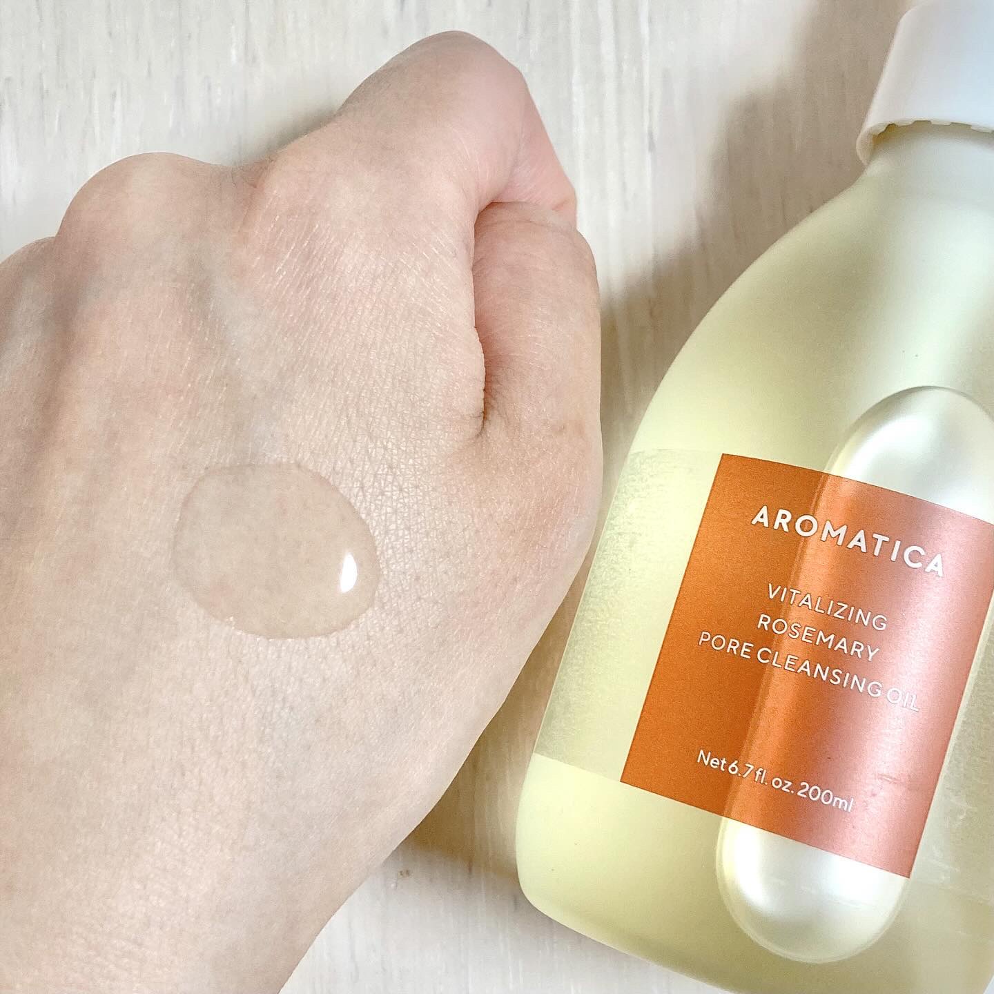 ローズマリークレンジングオイル/AROMATICA/オイルクレンジングを使ったクチコミ（2枚目）