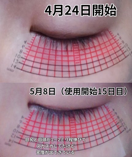 アイラッシュセラム100EX/COSNORI/まつげ美容液を使ったクチコミ(3枚目)