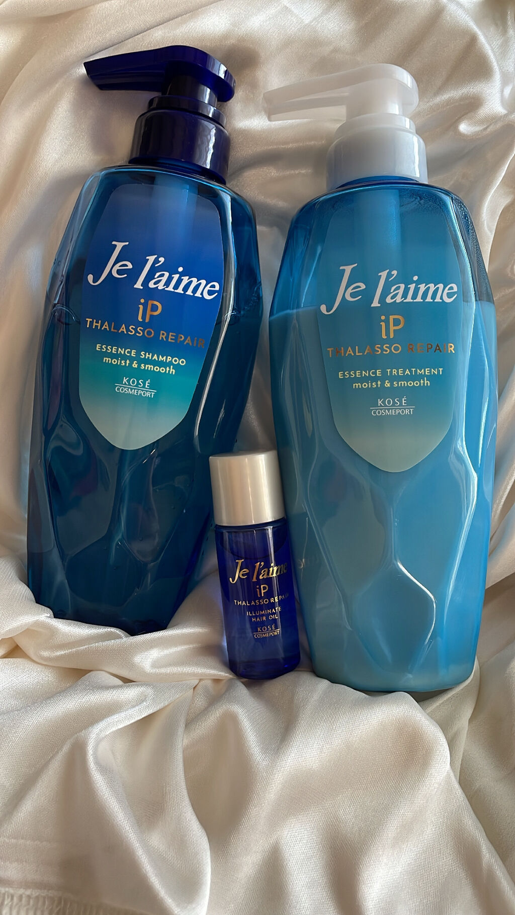 iP タラソリペア 補修美容液 シャンプー/トリートメント (モイスト＆スムース)/Je l'aime/市販シャンプーを使ったクチコミ（2枚目）