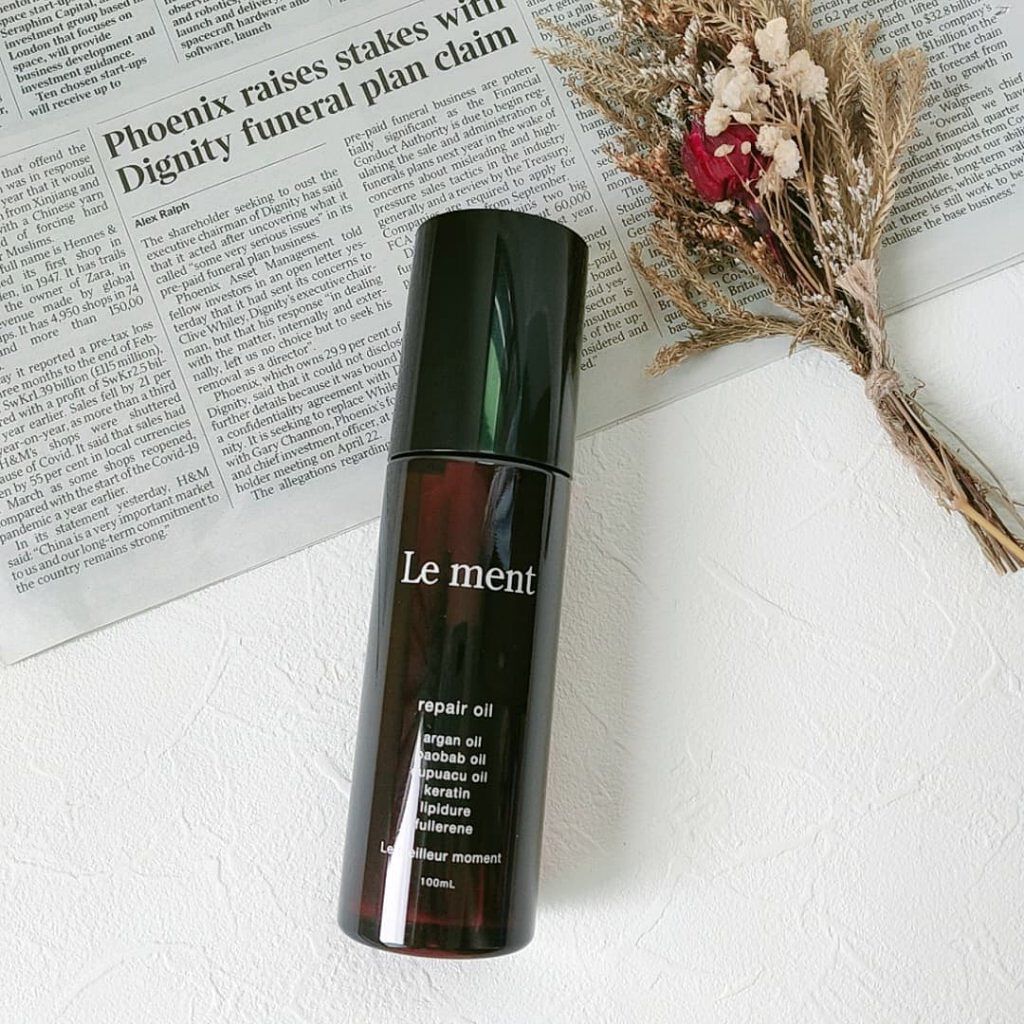 リペア オイル/Le ment/ヘアオイルを使ったクチコミ(3枚目)