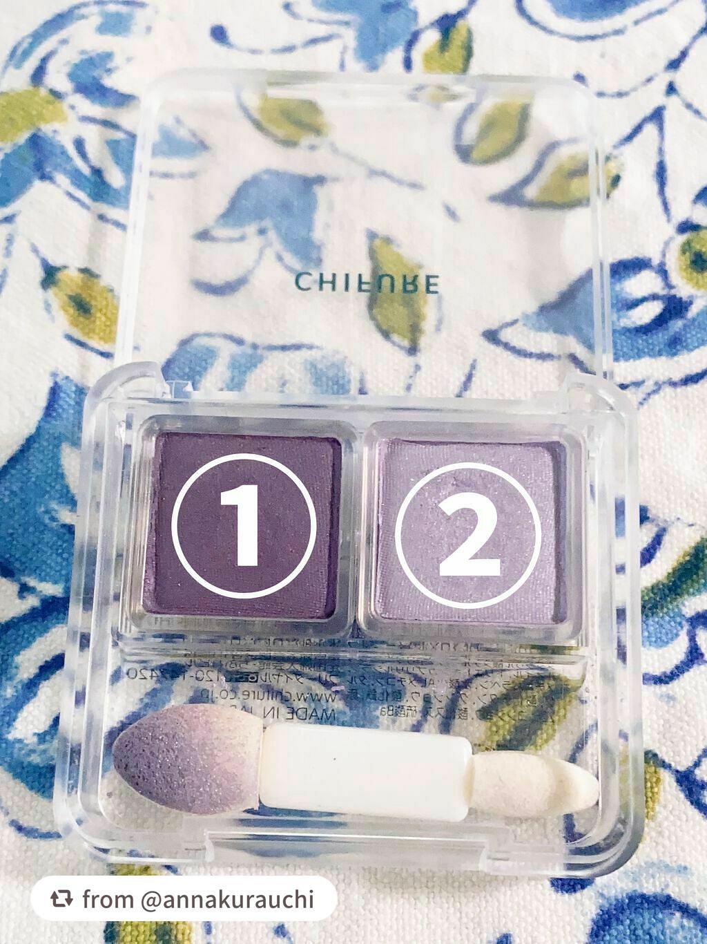 ツイン カラー アイシャドウ/ちふれ/アイシャドウパレットを使ったクチコミ(3枚目)