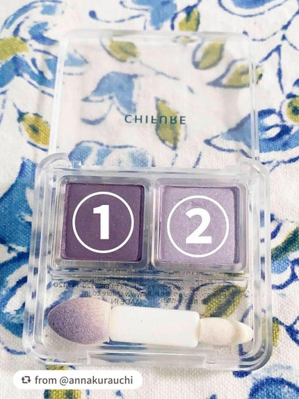 ツイン カラー アイシャドウ/ちふれ/アイシャドウパレットを使ったクチコミ(3枚目)