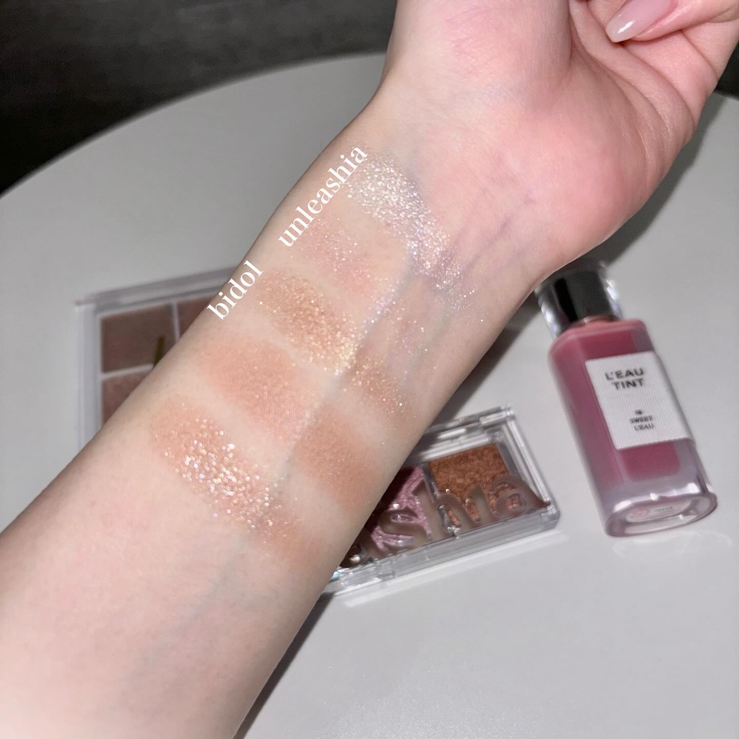 Mood Shower Face Palette/unleashia/パウダーハイライトを使ったクチコミ（3枚目）