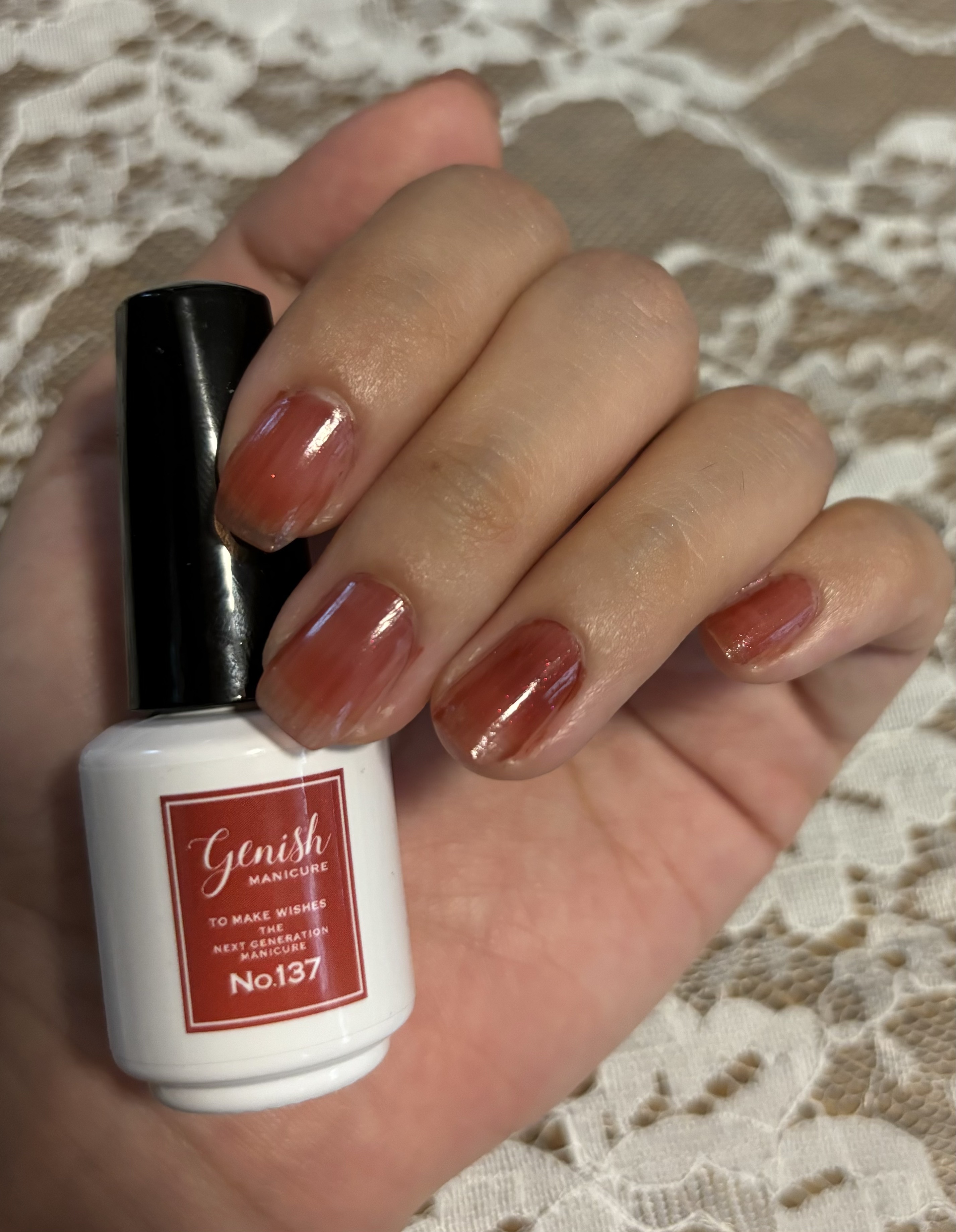 ジーニッシュ No137. CARO DOLCE カーロ ドルチェ/ジーニッシュマニキュア/マニキュアを使ったクチコミ（2枚目）