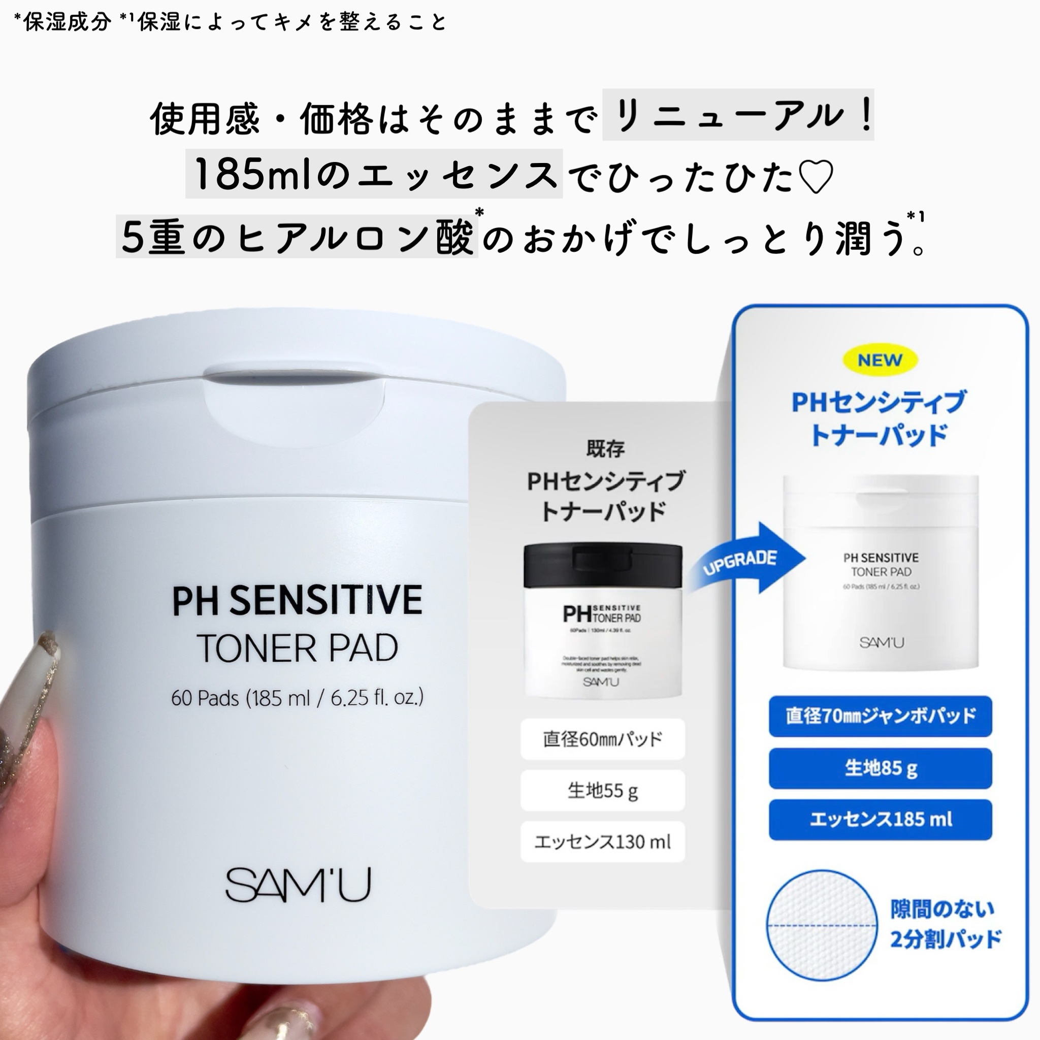 PHセンシティブトナーパッド/SAM'U/トナーパッドを使ったクチコミ（2枚目）