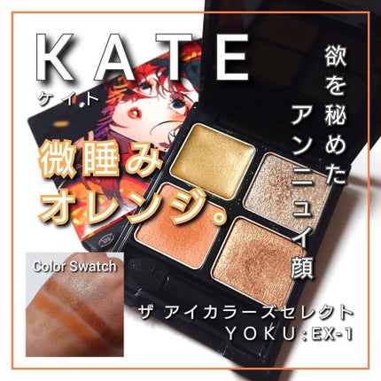 ザ アイカラーズセレクト(YOKU) /KATE/アイシャドウパレットを使ったクチコミ(1枚目)