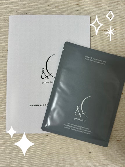 高濃度ナノCBDフェイスパック/proov &C/シートマスク・パックを使ったクチコミ(1枚目)