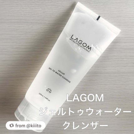 ラゴム ジェルトゥウォーター クレンザー(朝用洗顔)/LAGOM /その他洗顔料を使ったクチコミ(2枚目)