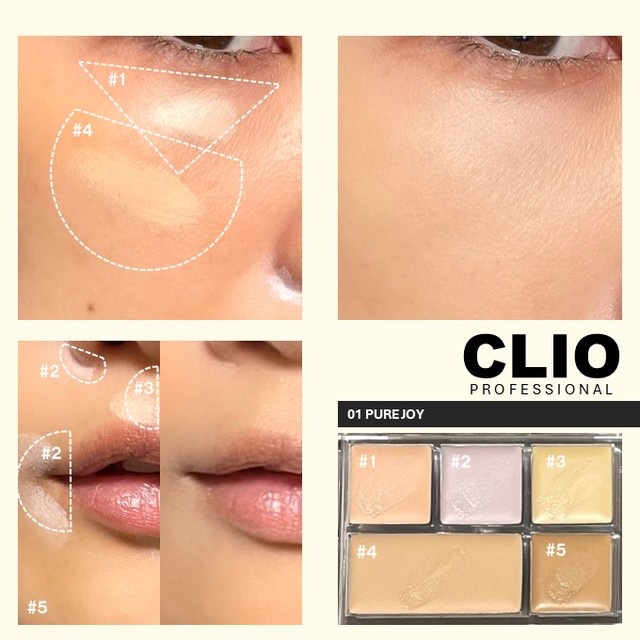 キル カバー ファンウェア コンシール パレット 02 DELIGHT/CLIO/パレットコンシーラーを使ったクチコミ（3枚目）